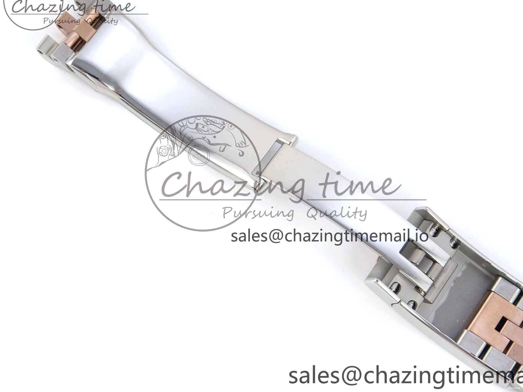 MiroTime 0408 DateJust 36 126231 EWEF Best Edition Silver Leaf Dial Stick Marker on SS RG Jubilee Bracelet A TopPick 596